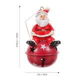 Xmas Bell Pendants Ornaments Decor Metal Tree Decors