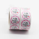 500pcs Pink Pretty Things Inside Thank You Stickers