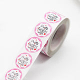 500pcs Pink Pretty Things Inside Thank You Stickers