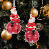 Xmas Tree Bell Pendants Metal Ornament Ornaments