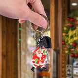 Christmas Santa Keychain Bag Chains Decoration Pendant Accessory