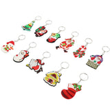 Christmas Santa Keychain Bag Chains Decoration Pendant Accessory