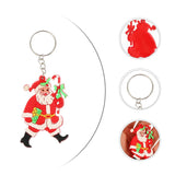 Christmas Santa Keychain Bag Chains Decoration Pendant Accessory