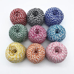 2mm 65m Double Colour Cotton Thread for Home Decor