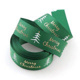 25mm Christmas Printed Grosgrain Ribbons for Gift Wrapping DIY