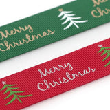 25mm Christmas Printed Grosgrain Ribbons for Gift Wrapping DIY