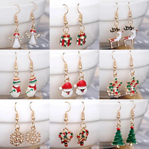 Christmas Earrings Pendant Jewelry Accessories Ear Decoration For Girls Women