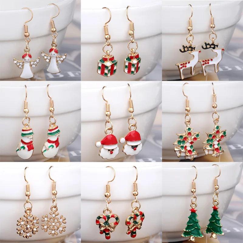 Christmas Earrings Pendant Jewelry Accessories Ear Decoration For Girls Women