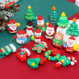Christmas Cartoon Figures Charms Pendant Resin DIY Jewelry Decor 10pcs/lot