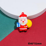 Christmas Cartoon Figures Charms Pendant Resin DIY Jewelry Decor 10pcs/lot