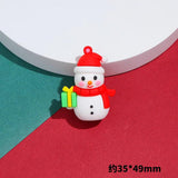 Christmas Cartoon Figures Charms Pendant Resin DIY Jewelry Decor 10pcs/lot