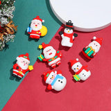 Christmas Cartoon Figures Charms Pendant Resin DIY Jewelry Decor 10pcs/lot