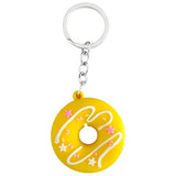 Donut Keychain Party Favors Kids Food Pendant Keyrings Bagpack Christmas Gift