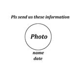 Personalized Couple Photo Christmas Tree Ornament Acrylic Pendant Gift