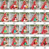 Christmas Ornaments Keychain Santa Elk Snowman Xmas Decor