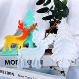 Christmas Epoxy Resin Mold Jewelry Tools Snowman Tree Deer Decoration