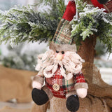 Elk Santa Dolls Christmas Pendant Decorations For Home
