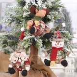 Elk Santa Dolls Christmas Pendant Decorations For Home