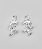 925 Silver Christmas Bell Charms 26mm Dangle Decoration Silver Bell Pen