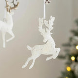 Christmas Tree Glitter Elk Hanging Decor - Christmas Party Ye