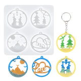 Christmas Epoxy Resin Pendant Silicone Mould