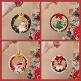Christmas Keychain Light Window Santa Decorations Pendant