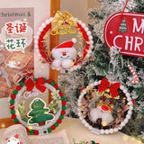Christmas Keychain Light Window Santa Decorations Pendant