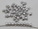 200 Silver-plate Aluminum Jingle Bells 6mm DIY Craft