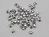 200 Silver-plate Aluminum Jingle Bells 6mm DIY Craft