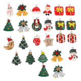 24 Pcs Resin Christmas Baubles Earrings Making Charms