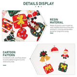 24 Pcs Resin Christmas Baubles Earrings Making Charms