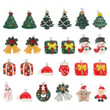 24 Pcs Resin Christmas Baubles Earrings Making Charms