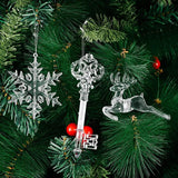 Key Elk Snowflake Pendant Christmas Ornaments Tree Decorations