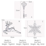 Key Elk Snowflake Pendant Christmas Ornaments Tree Decorations