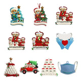 Santa Claus with Mask Family Name Ornament Gift