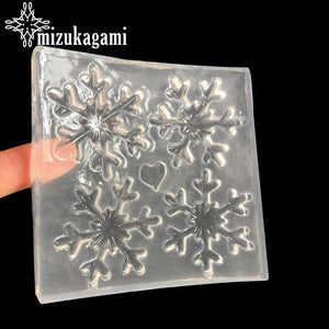 Christmas Snowflake Charms Resin Molds for DIY Hair Accessories