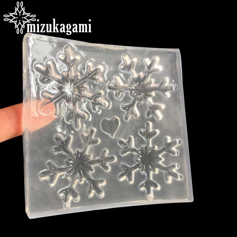 Christmas Snowflake Charms Resin Molds for DIY Hair Accessories