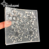 Christmas Snowflake Charms Resin Molds for DIY Hair Accessories
