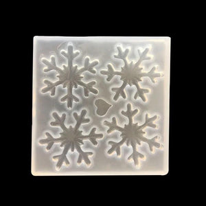Christmas Snowflake Charms Resin Molds for DIY Hair Accessories