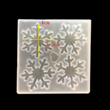 Christmas Snowflake Charms Resin Molds for DIY Hair Accessories