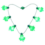 Mini Clovers Flashing Light-up Christmas Necklace 7 Led Bulbs