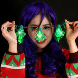 Mini Clovers Flashing Light-up Christmas Necklace 7 Led Bulbs
