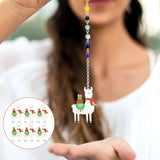 10 Pcs Alpaca Charms DIY Earrings Christmas Accessories Acrylic Necklace