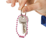 100 Pcs Christmas Tree Pendant Keychain Metal Chains Iron Label Decorative Bead