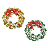 2 PCS Christmas Lapel Pin Green Corsage Accessories Alloy Brooch