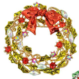 2 PCS Christmas Lapel Pin Green Corsage Accessories Alloy Brooch