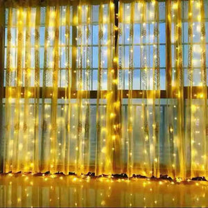 Christmas LED fairy lights garland curtain string lights with Remote control