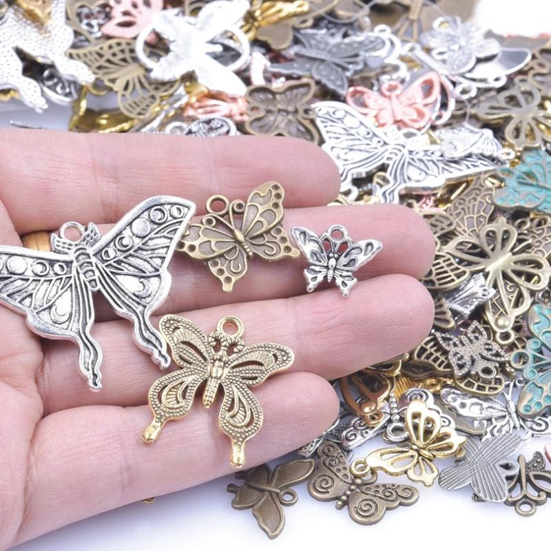 Dragonfly Charms Metal Pendant DIY Necklaces Insect Animal Retro Pack
