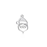 5Pcs Xmas Santa Charms for Jewelry Making Necklace Bracelet Earrings