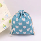 5PCS 14x16cm Cotton Bag Jewelry Organizer Drawstring Sachets